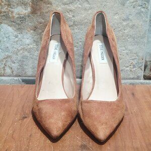 Steve Madden Pointed Toe Stiletto Pumps Tan Chestnut Suede Size 9